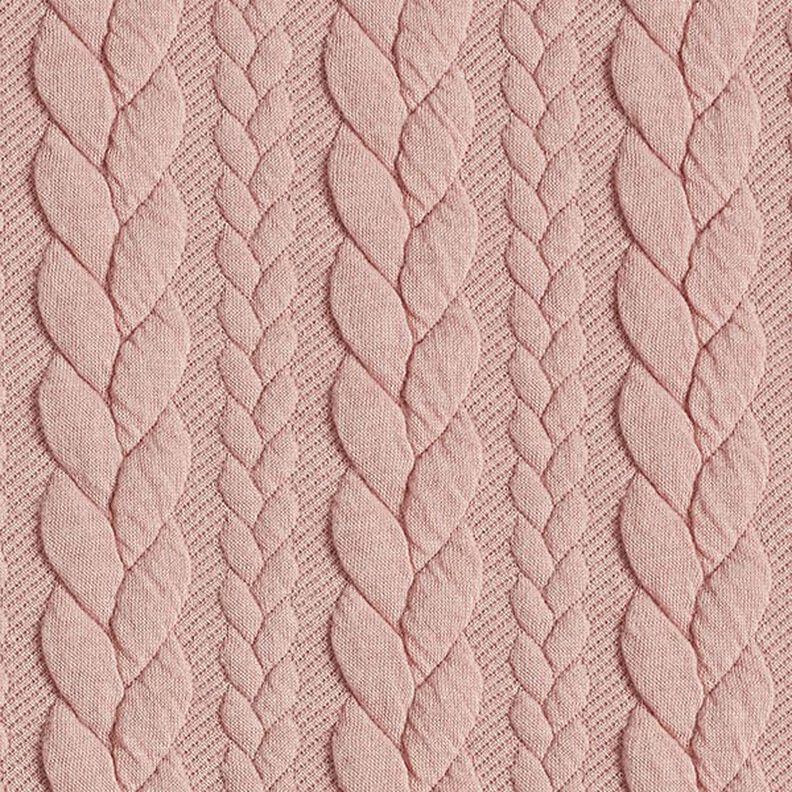 Jerseyjacquard Cloqué Flätat mönster – rose,  image number 1