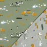 Bomullspoplin bondgårdsdjur | Poppy Fabrics – pinjegrön,  thumbnail number 4