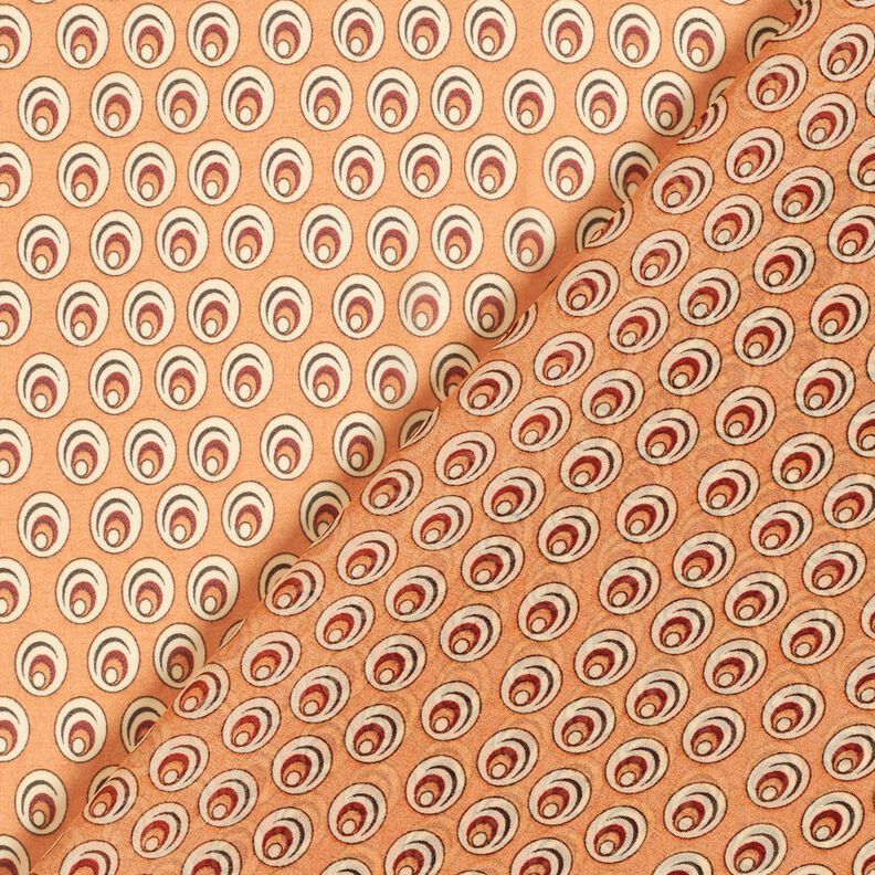 Chiffong påfågelöga – apricot/terracotta, image number 4