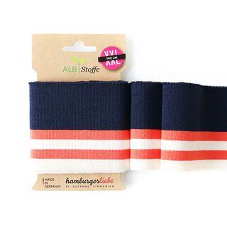 GOTS Ekologiska stickade muddar CUFF ME COLLEGE [140 cm | 7,5 cm] | Albstoffe | Hamburger Liebe, 