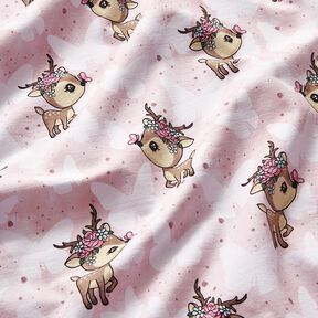 Bomullsjersey Rosalie på fjärilar | Glitzerpüppi – rose, 