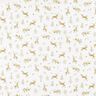 Bomullstyg Kretong renar och stjärnor – elfenbensvit/guld,  thumbnail number 1
