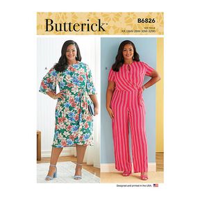 Omlottklänning, Butterick B6826 | 52-58, 