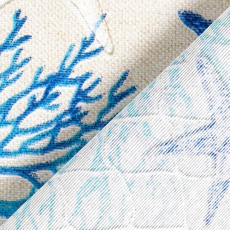 Dekorationstyg Canvas Maritimt kollage – blå/turkos,  image number 4