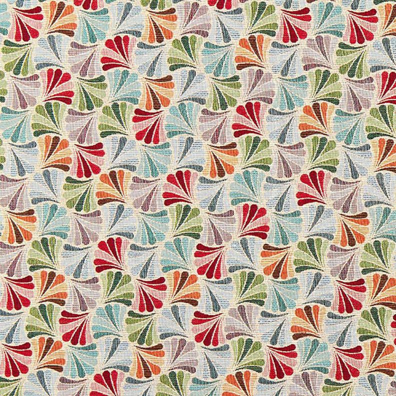 Dekorationstyg Gobeläng färgglada solfjädrar – ljusbeige/blå,  image number 1