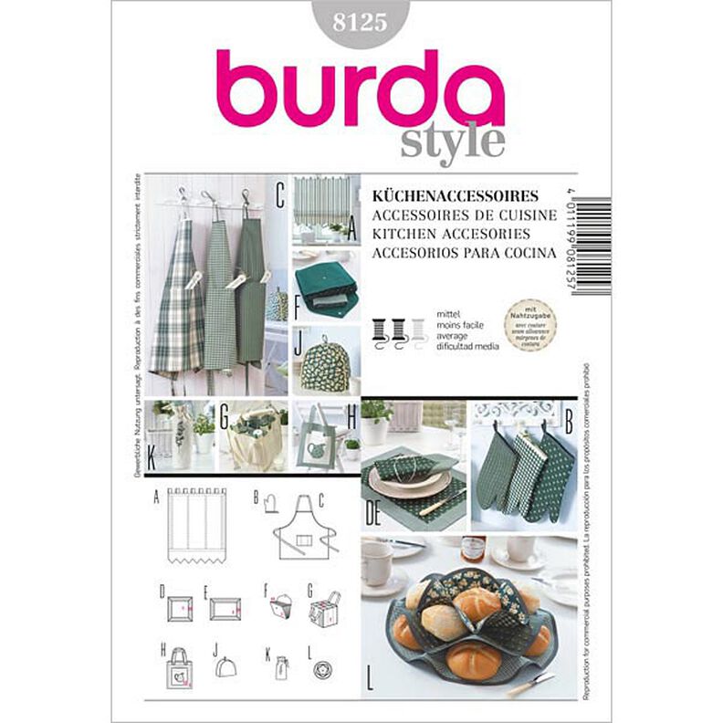 Köksaccessoarer, Burda 8125,  image number 1