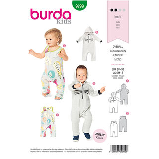 Overall, Burda 9299 | 68 - 98, 