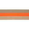 Väskband/bältesband Neon [ 40 mm ] – neonorange/beige,  thumbnail number 1