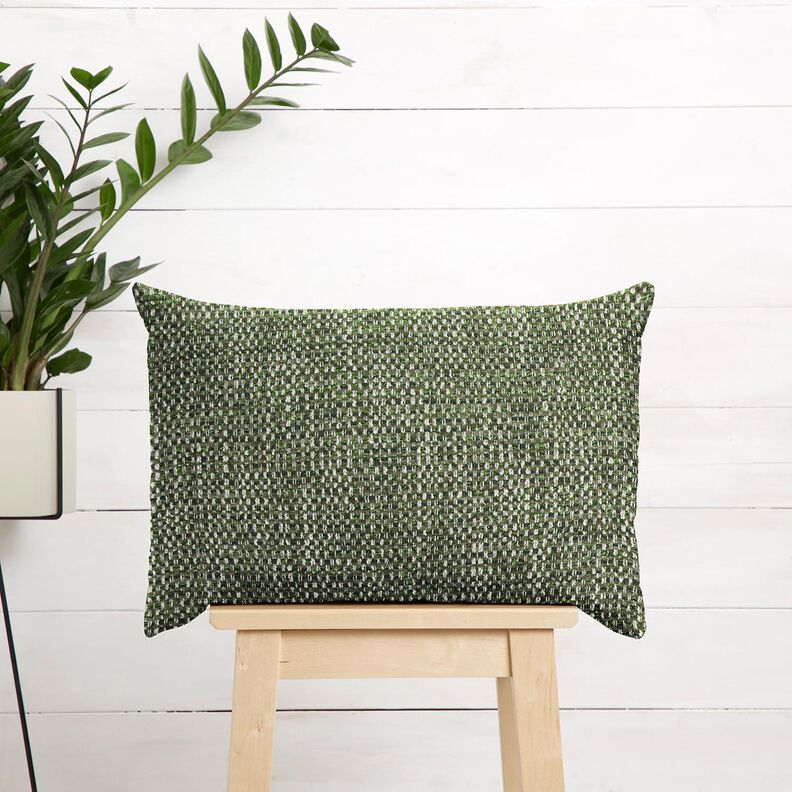 Stoppningstyg färgglad bouclé-look – mörk furu/kräm,  image number 6