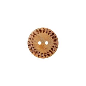 Träknapp 2 hål – beige, 