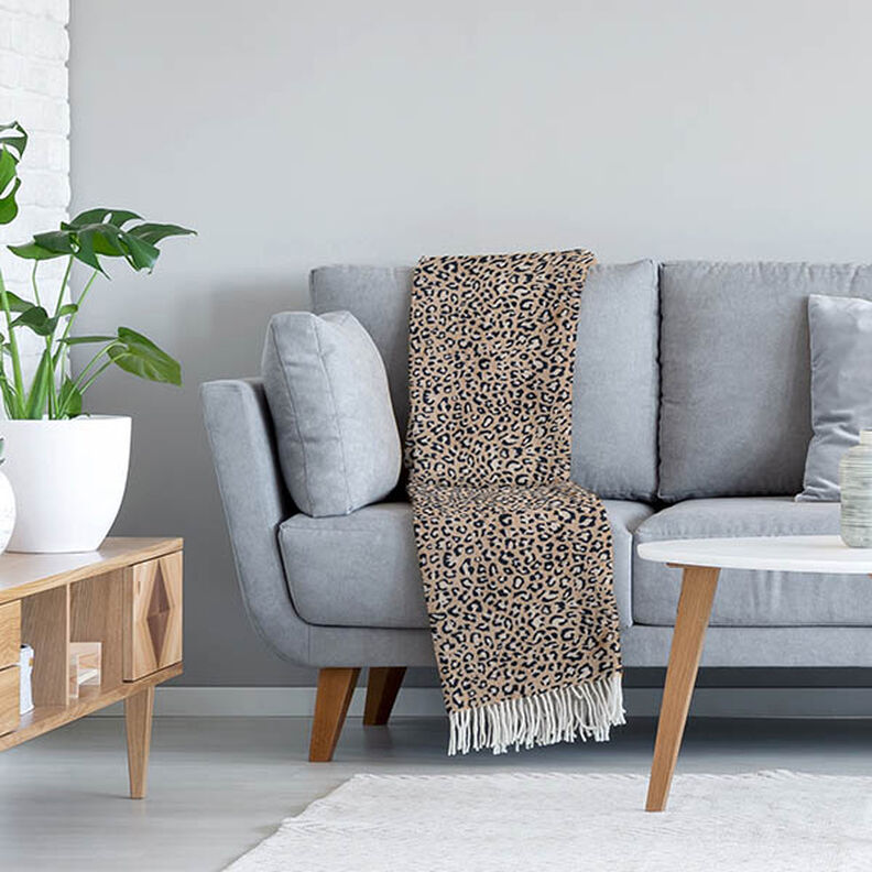 Mysfleece leopardmönster – mellanbrunt, image number 6