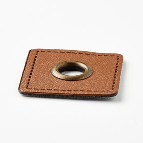 Öljettlapp [30 x 30 mm] – brons/koppar, 