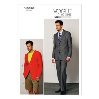 Kostym: Jacka|Shorts|Byxor, Vogue 8890 | 44 - 56, 