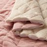 Quiltat tyg Manchester med undersida i päls med romber – gammalt rosa,  thumbnail number 2