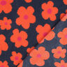 Teddyplysch Blommor | Poppy Fabrics – marinblått/brandgul,  thumbnail number 5