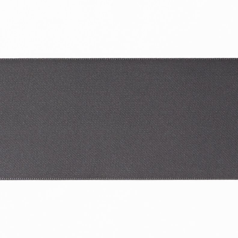 Satinband [50 mm] – mörkgrå,  image number 1