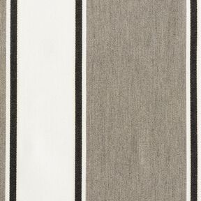 Outdoortyg Canvas blandade ränder – vit/grå, 