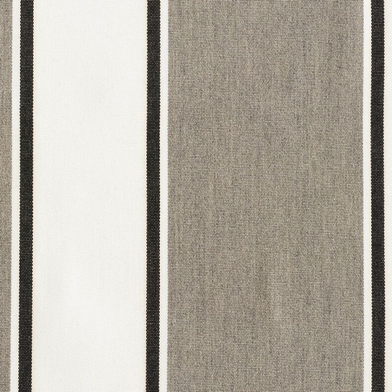 Outdoortyg Canvas blandade ränder – vit/grått, image number 1