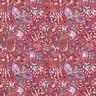 French Terry Sommarsweat paisley-blommor Digitaltryck – burgunder,  thumbnail number 1
