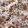 Bomullspoplin blomsterhav – vit/ljusbrun,  thumbnail number 2