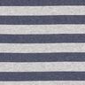 Jersey glitter horisontella ränder – ljusgrått/marinblått,  thumbnail number 1
