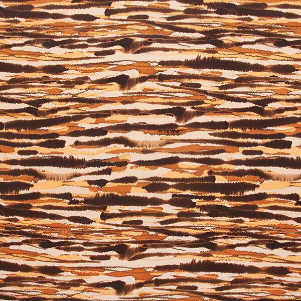 Viskosjersey tie dye-tryck – beige/brun,  image number 1