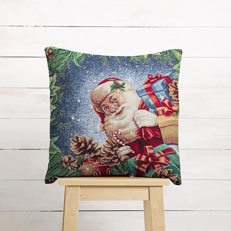 Panel Gobeläng Julklappsutdelning Lurex – blå/grön, image number 5