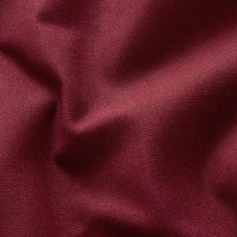 Bomullstyg Kretong Enfärgat – bordeauxrött, image number 2