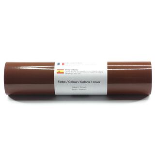 Självhäftande vinylfolie glänsande [21cm x 3m] – brun, 
