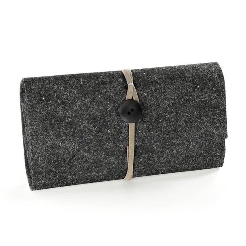 Filt 90 cm / 1 mm tjockt – mörkgrå, image number 4