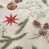 Dekorationstyg Jacquard Lurex grankvistar – natur/guld,  thumbnail number 5