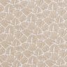 Behandlad bomull abstrakta miniblad – beige/vit,  thumbnail number 1