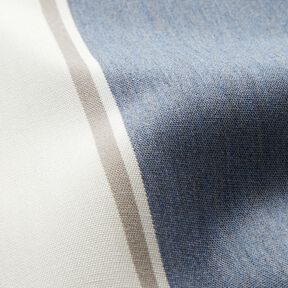 Outdoortyg Canvas smala ränder – yllevit/blågrå, 
