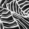 viskosjersey abstrakta blad – svart/vit,  thumbnail number 2