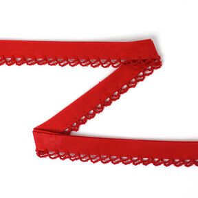 Snedremsa med virkad kant 14 – röd, 