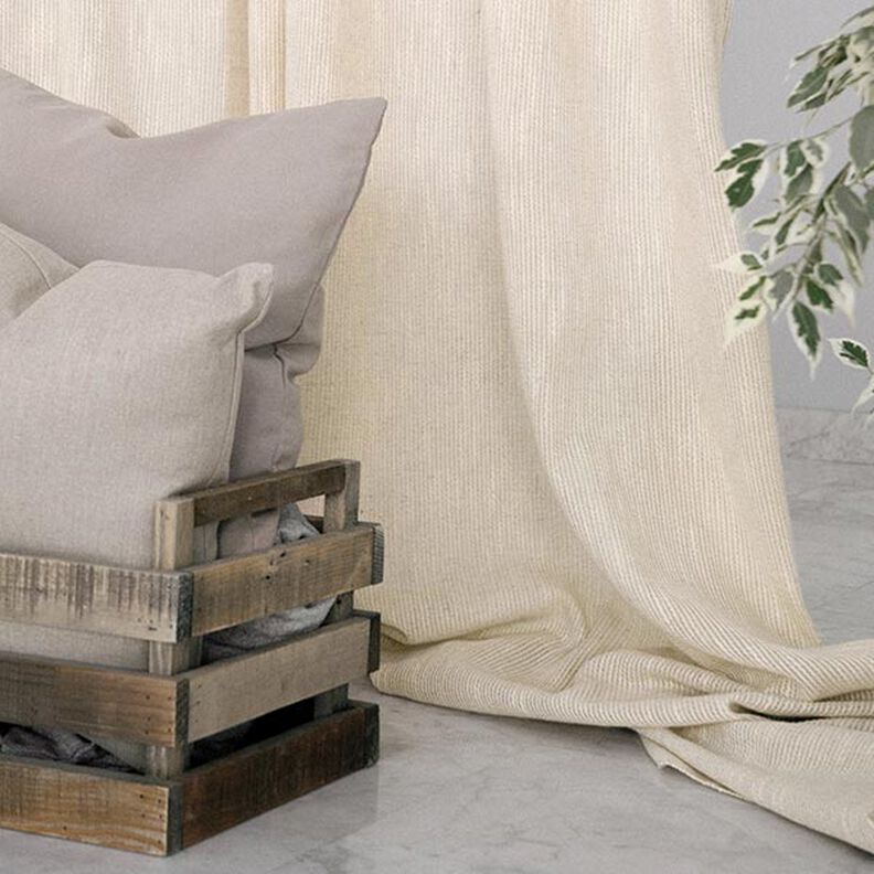 Gardintyg vävd struktur 300 cm – ljusbeige,  image number 5