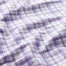 Bomullsstretch rutor – vit/lavender,  thumbnail number 2