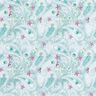 Bomullspoplin paisley-blommor Digitaltryck – isblå,  thumbnail number 1
