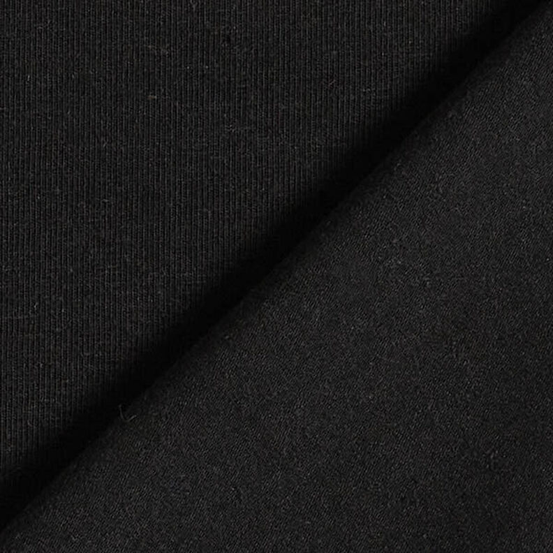 Jersey bomull/linne-mix enfärgad – svart,  image number 3