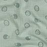 Muslin/Dubbel-krinkelväv igelkott | Poppy Fabrics – ljus mint/mörkgrön,  thumbnail number 2