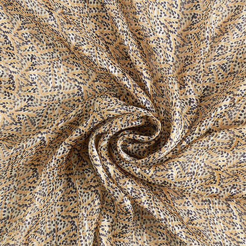 Chiffong satin Blanka ränder Kvistar – yllevit, image number 3