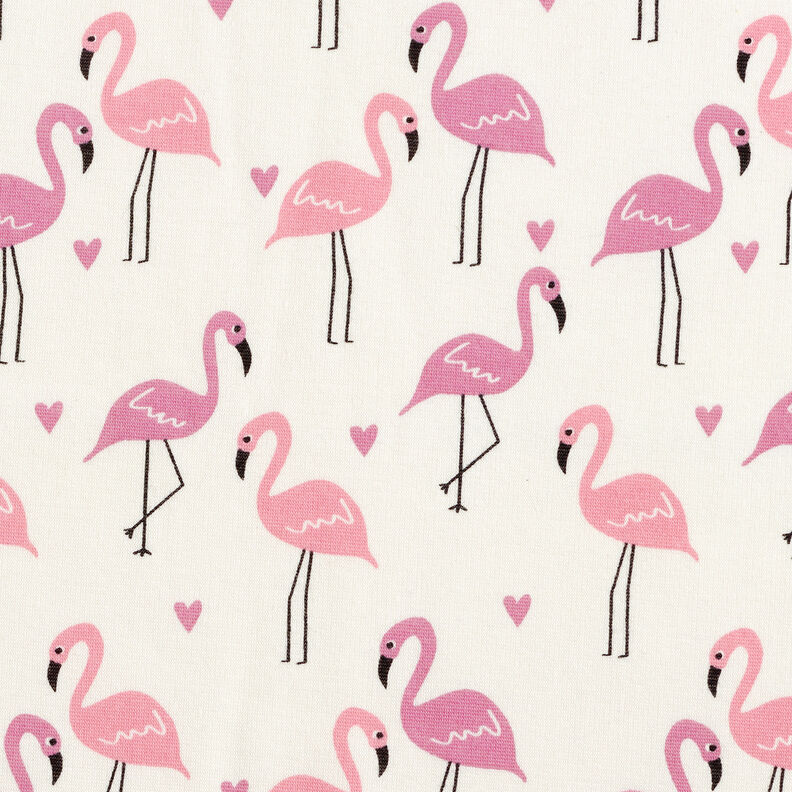 Alpfleece förälskade flamingos – yllevit,  image number 1