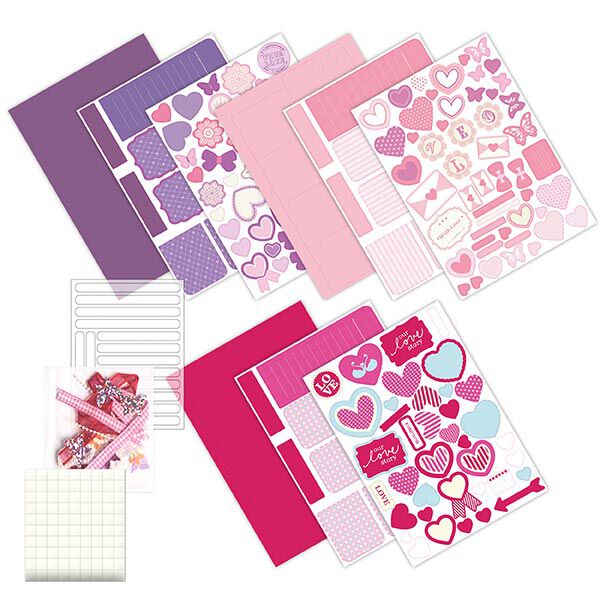 Pop-up-box-set Kärlek [ 3styck ] – pink/rosa,  image number 2