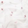 Softmesh broderade blommor – vit/rose,  thumbnail number 3