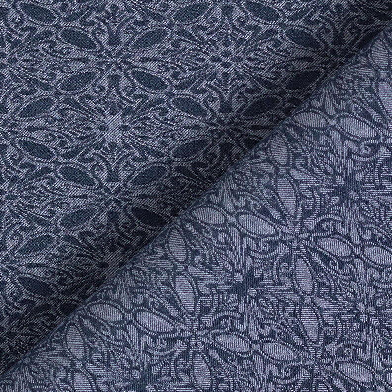 stretchprydnader i jacquard – jeansblå,  image number 4