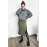 Ribbad jersey Enfärgad – oliv,  thumbnail number 6