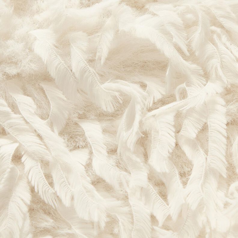 Fuskpäls Fjädrar enfärgat | Katia Fabrics – vit, image number 7