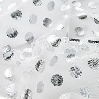 Tyll Glitterprickar – silver metallic, 