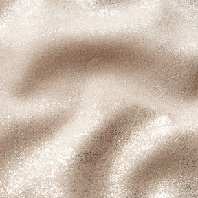 Stretchvelours Metallic – beige/guldmetallic, 