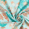 Viskos Voile blommor Tiffany – ljus turkos,  thumbnail number 3